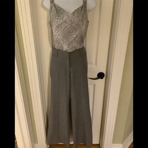 Ann Taylor the loft Julie fit grey trousers
